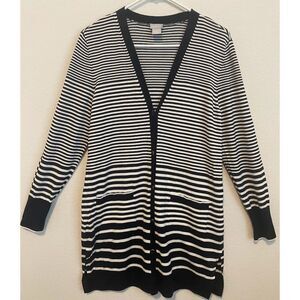 Chico's Striped Cardigan